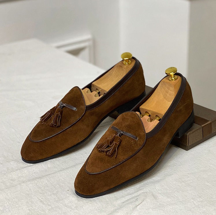 Monte-Carlo Yacht Wildleder Quasten Slipper