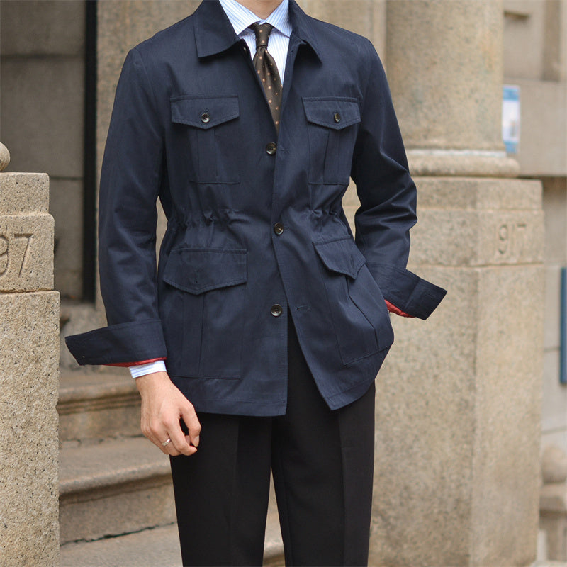 London Baumwollmischung Safari-Jacke