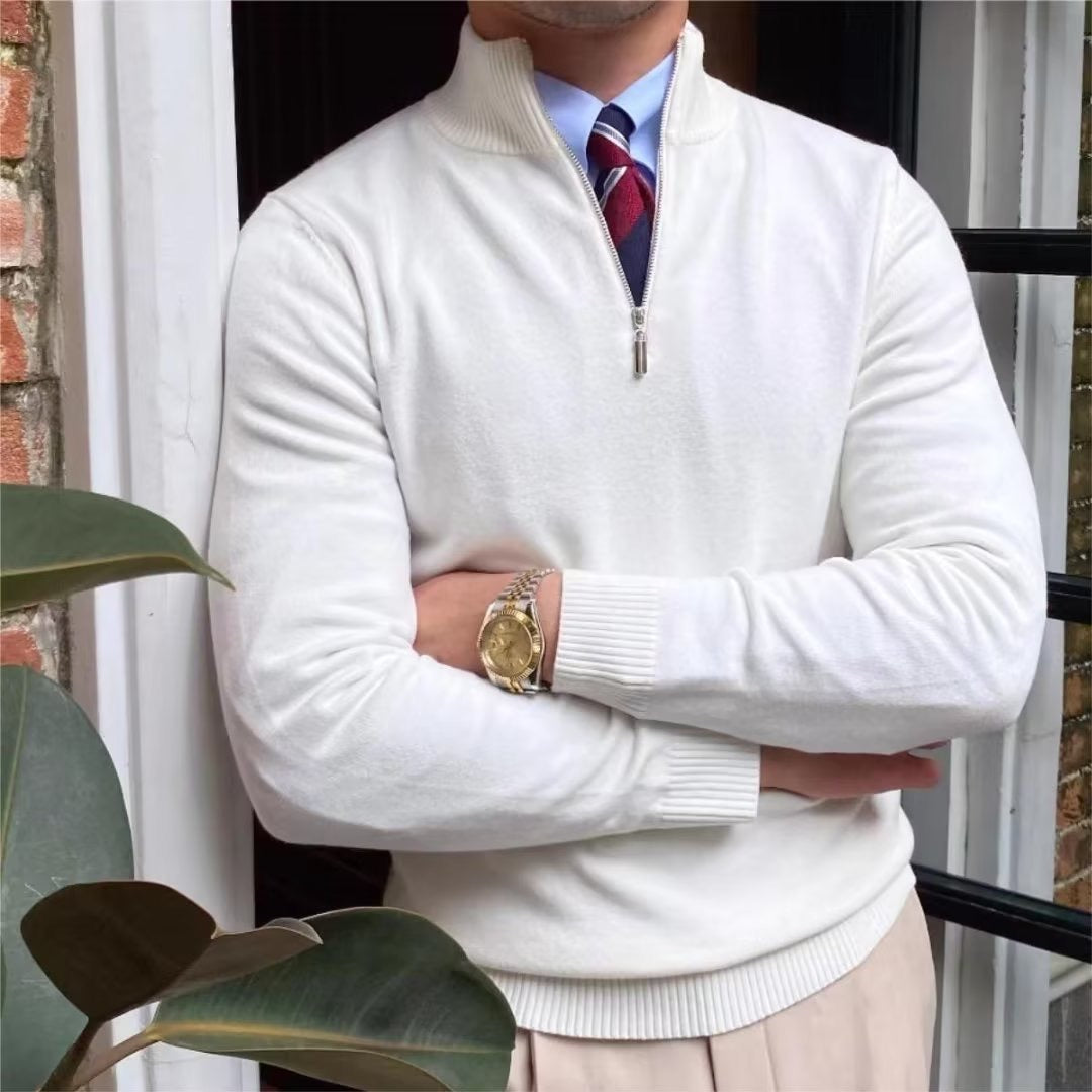 Romania Quarter Zip Sweater