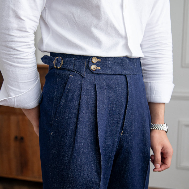 Rome Denim Arbeitskleidung Doppelgefaltete Hose