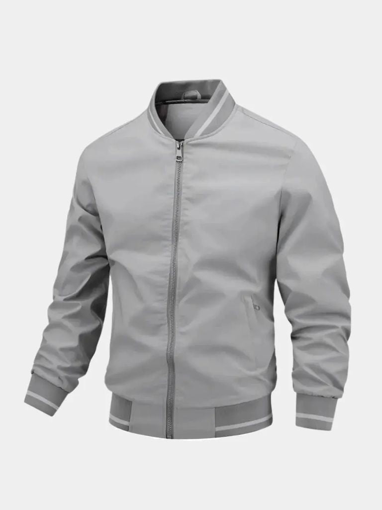 Casual Baseball Bomber Jacket - Cross & Crown