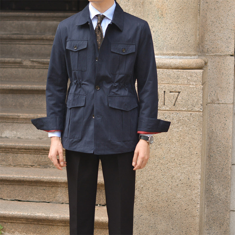 London Baumwollmischung Safari-Jacke