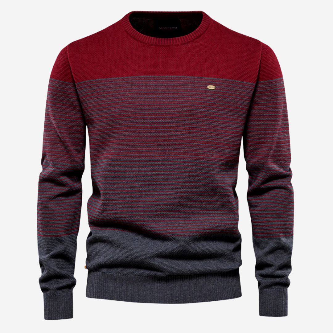 Tom Adams Striped Pullover – Men’s Casual Knit Sweater