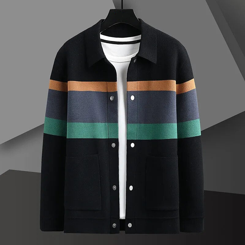 Guild Jacquard Strickjacke