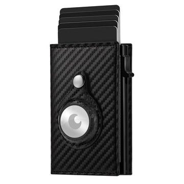 Smart Carbon RFID Wallet with Automatic Pop-Up Card Storage