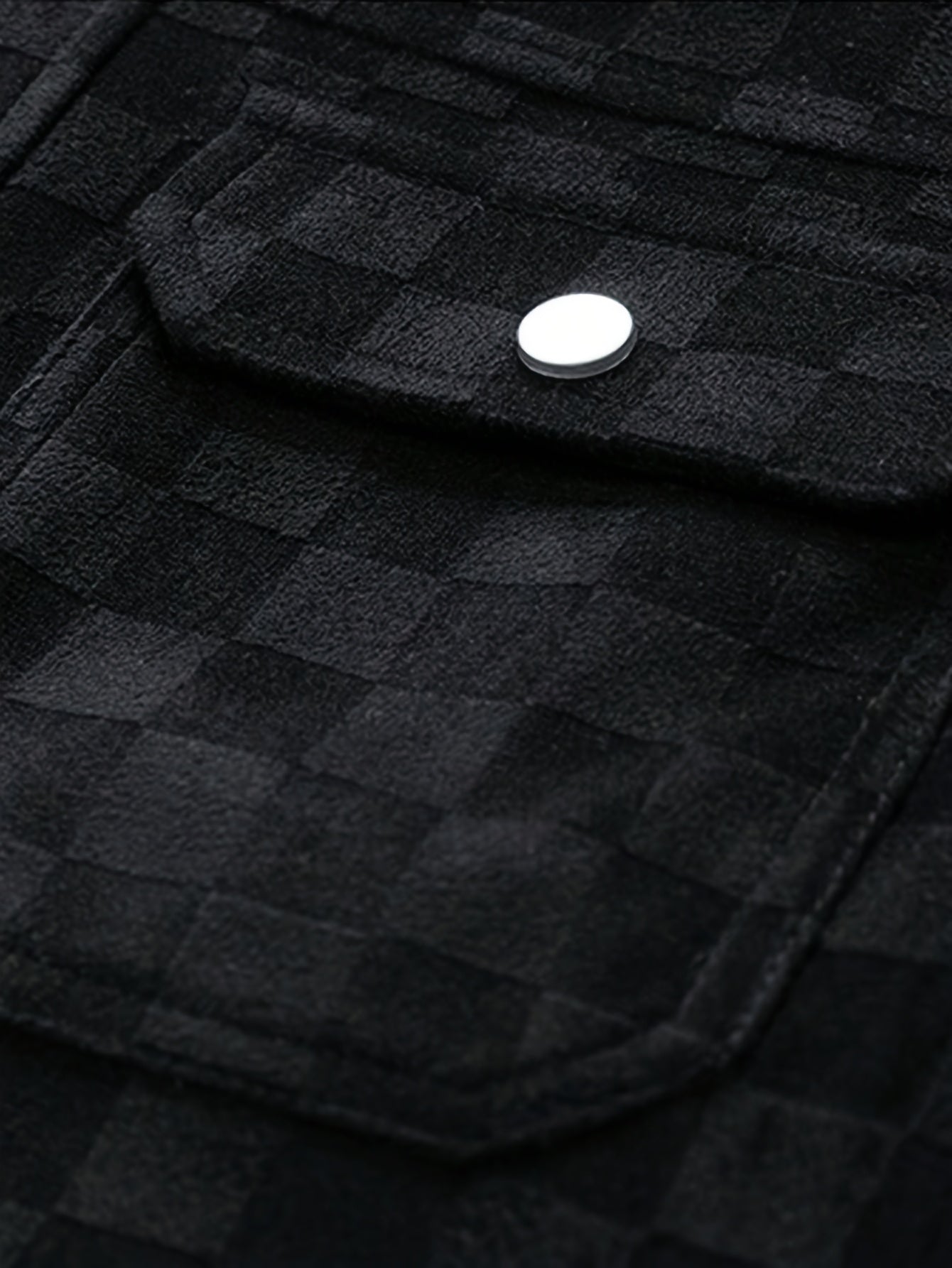 Mavrick Checkered Suede Jacket