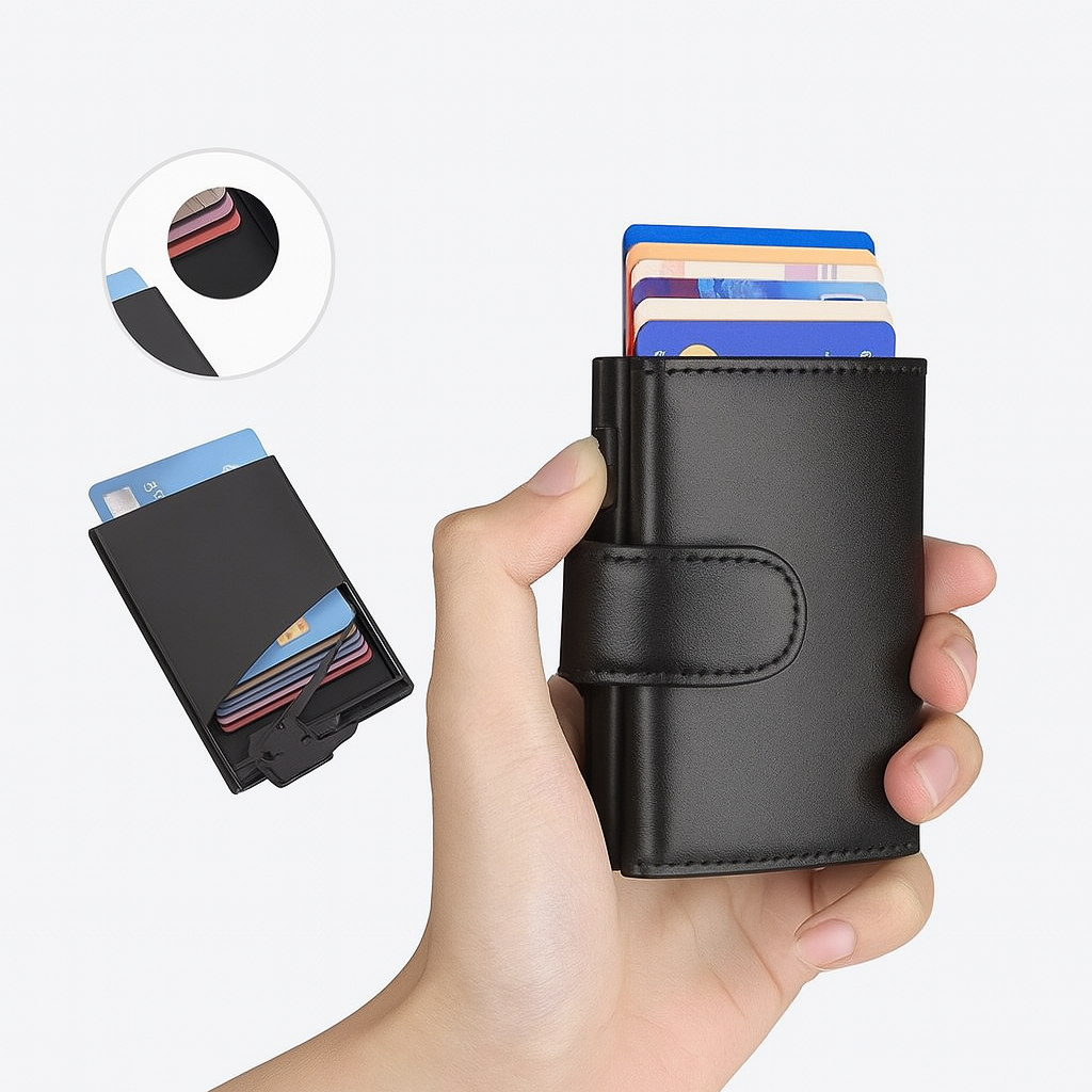 RFID-blockierende minimalistische Geldbörse für Herren