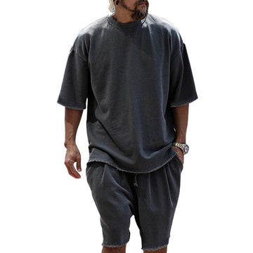 Fayymont | Men's Fashion Loose Short Sleeve T-shirt and Shorts Set