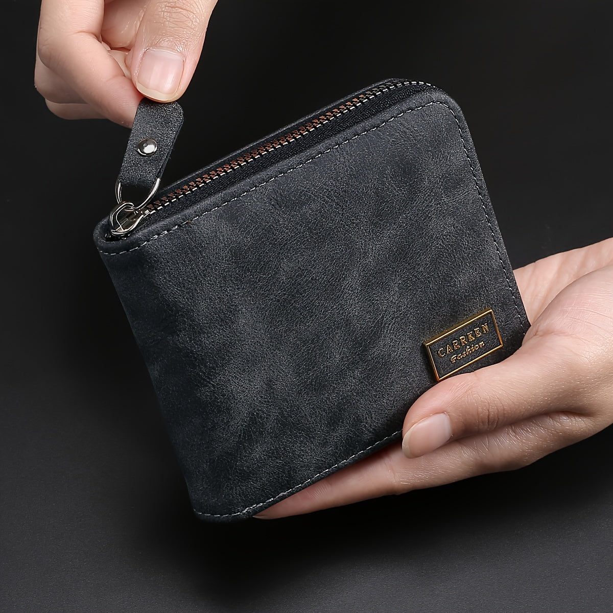 Herren Kompakte Reißverschluss Brieftasche – Schlank. Sicher. Taschenbereit.
