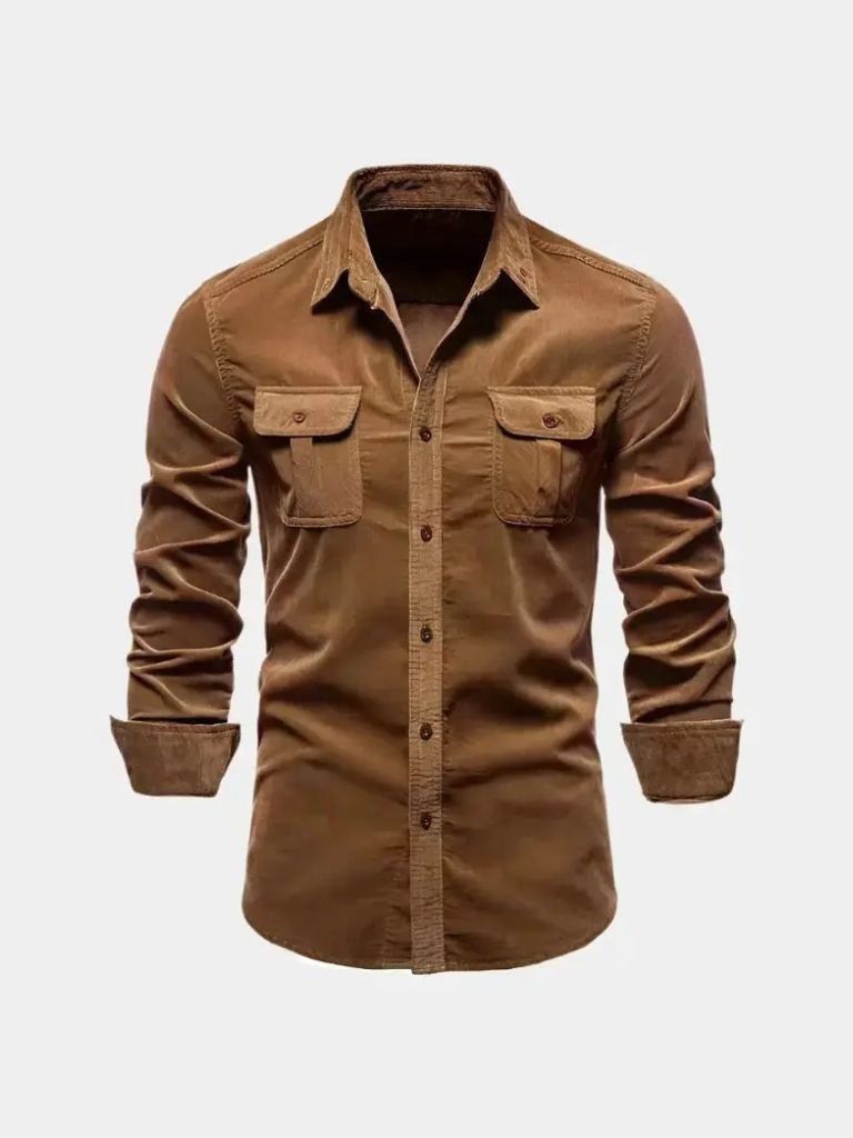 Casual Business Corduroy Shirt - Fayymont Co