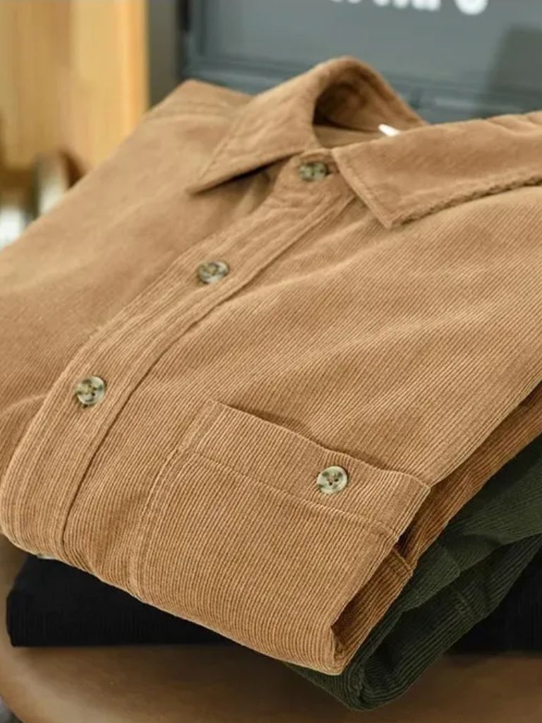 Casual Corduroy Shirt - Fayymont Co