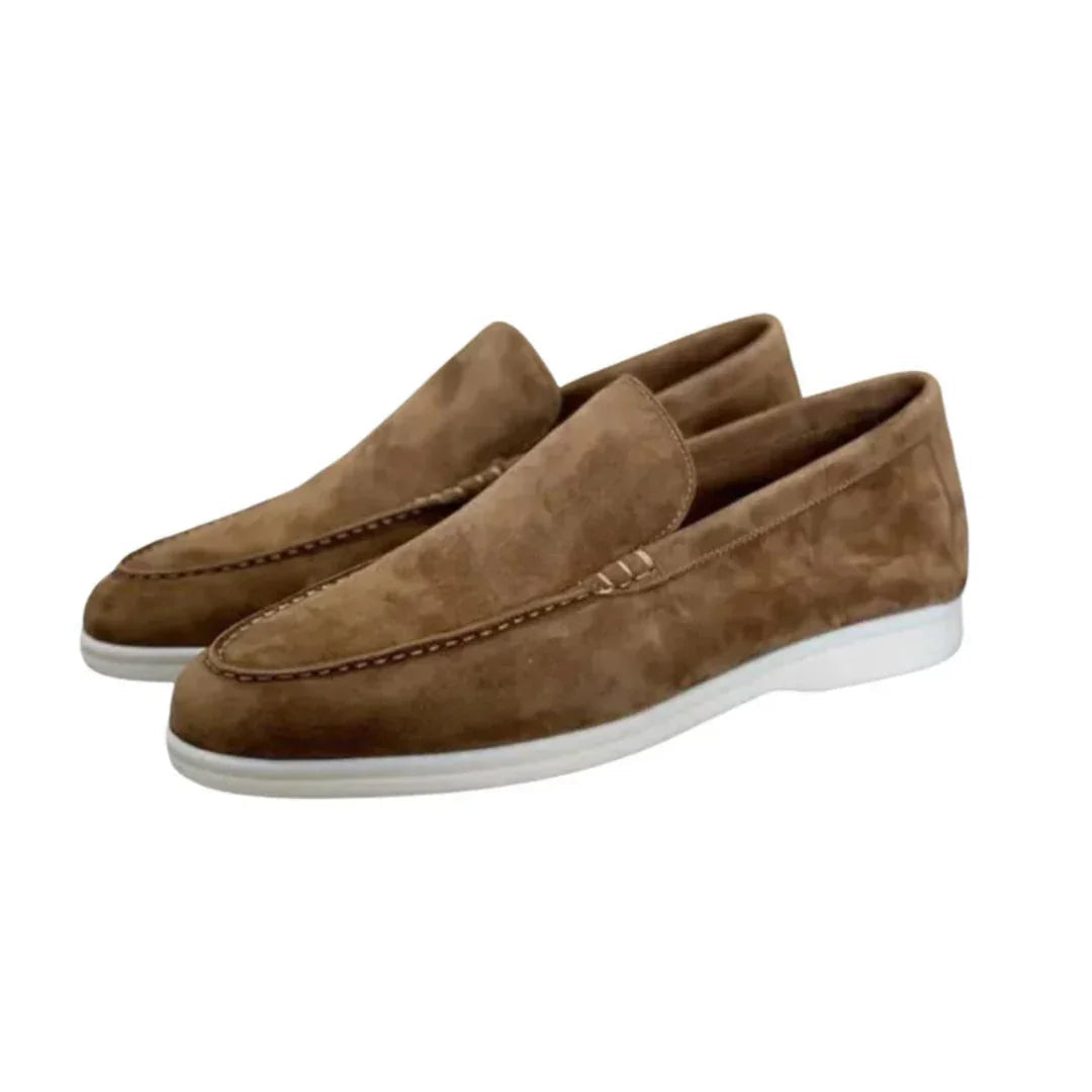 Herren Wildleder Slipper Old Money Stil