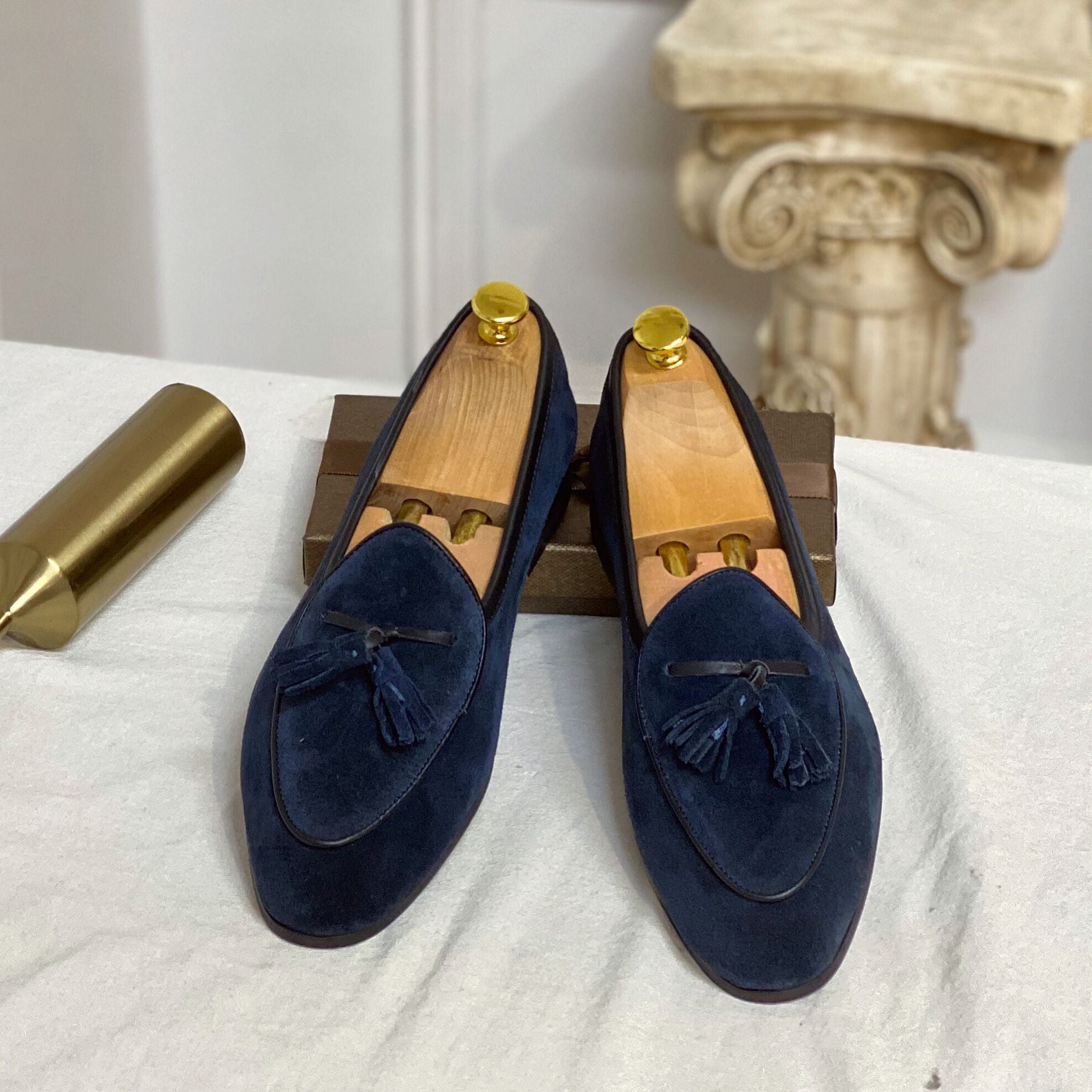Monte-Carlo Yacht Wildleder Quasten Slipper