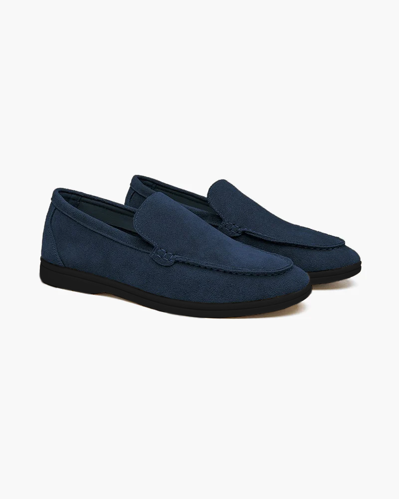 Mocassins en daim premium - semelles noires