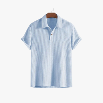 Stylish Summer Polo Shirt for Men – Breathable Waffle Knit