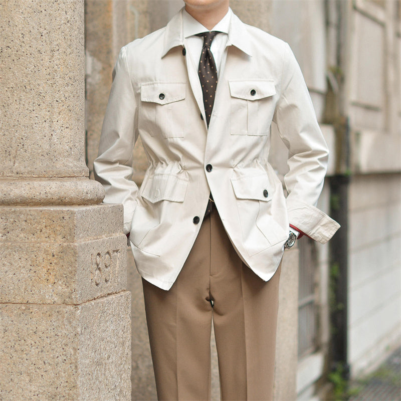 London Baumwollmischung Safari-Jacke