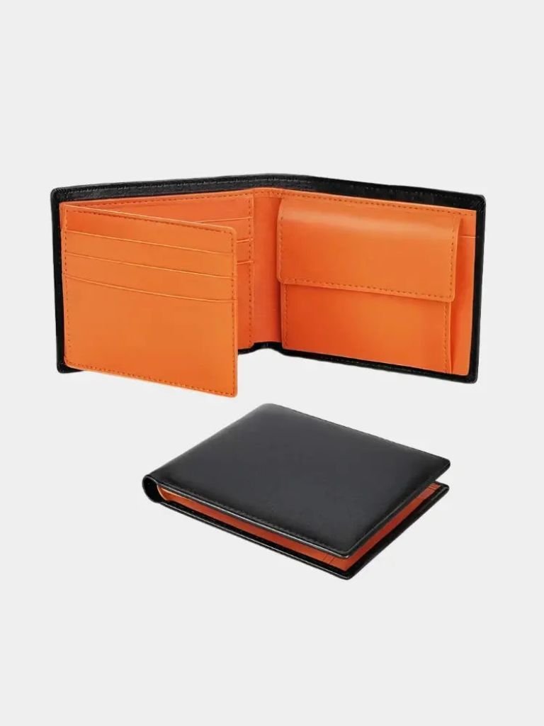 Anti RFID Leather Wallet - Cross & Crown