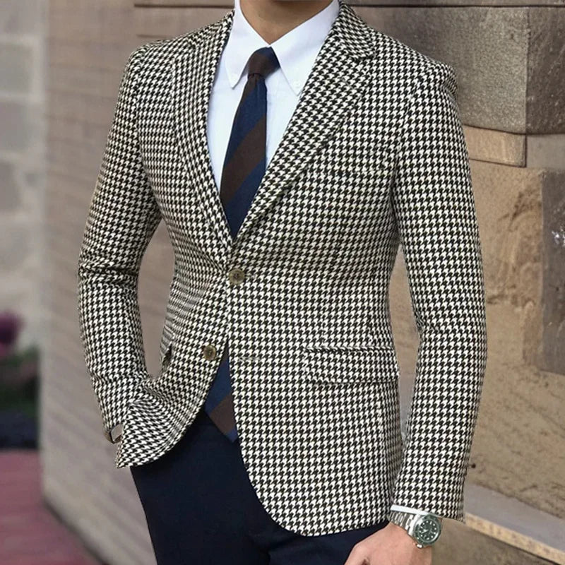Hahnentritt Erbe Blazer — Taillierte Passform
