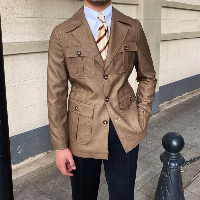 Mailand Anzug Kragen Hemd Jacke