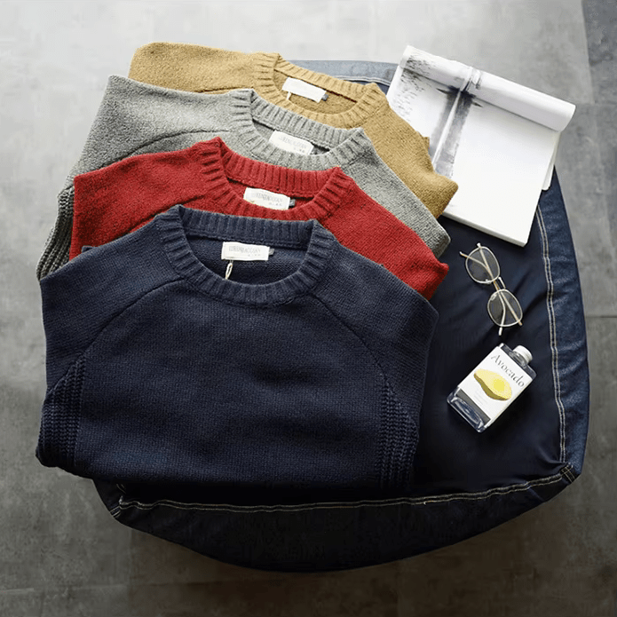 Floyd | Men's Crew Neck Elbow Patch Sweater