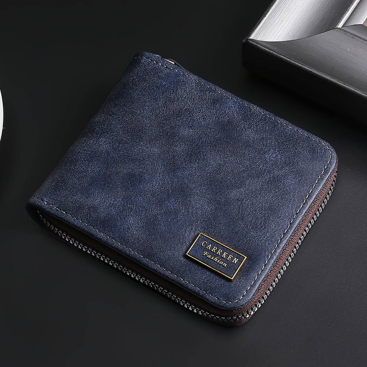Herren Kompakte Reißverschluss Brieftasche – Schlank. Sicher. Taschenbereit.