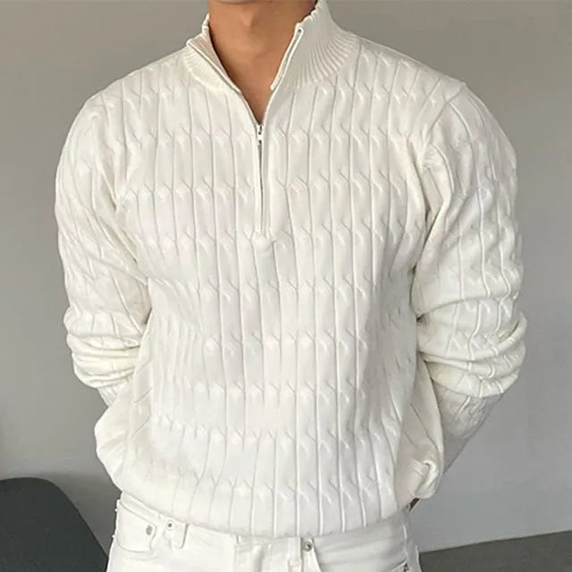 Pullover mit halbem Reißverschluss - Fayymont Co