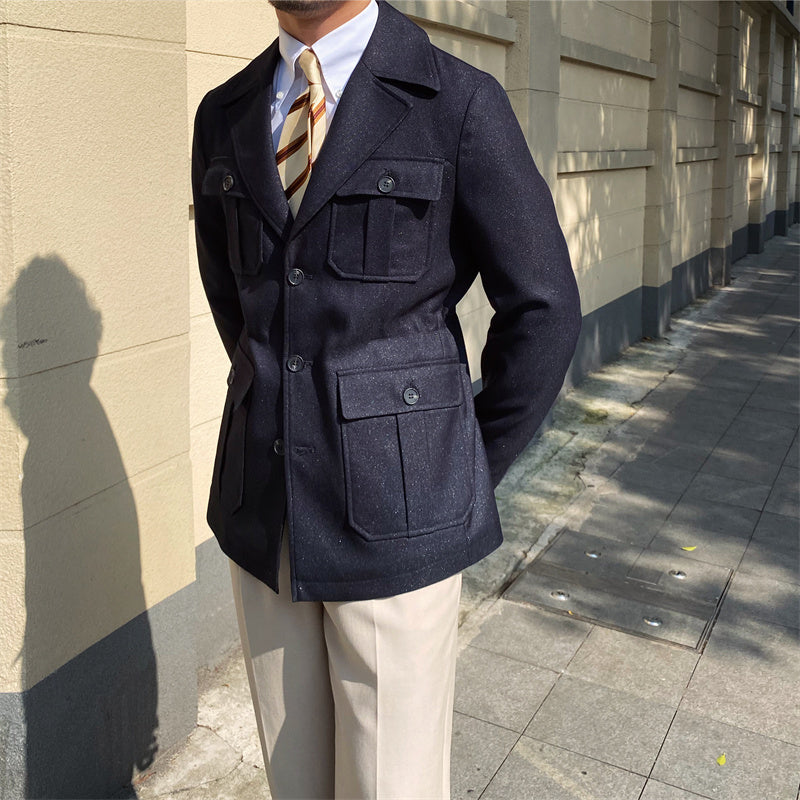 Mailand Anzug Kragen Hemd Jacke