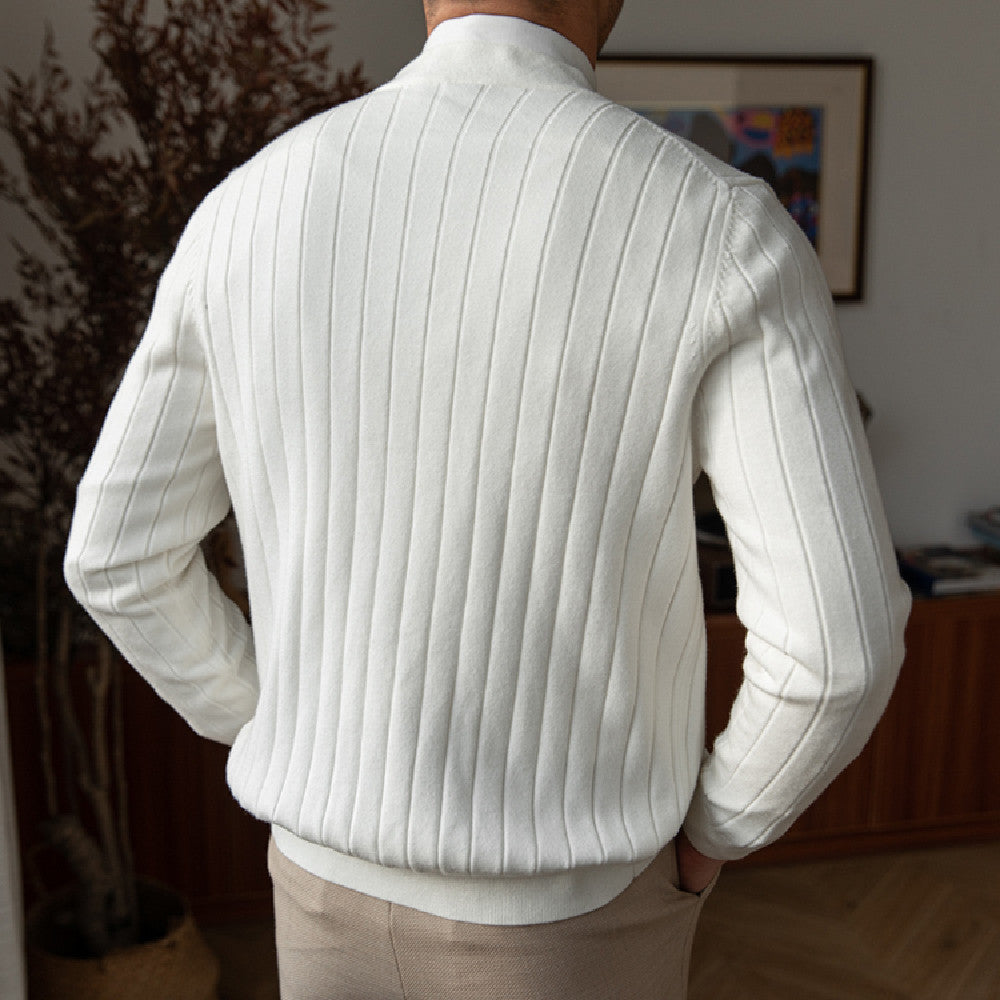 Exeter Plissierter Strickcardigan