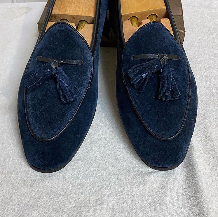 Monte-Carlo Yacht Wildleder Quasten Slipper