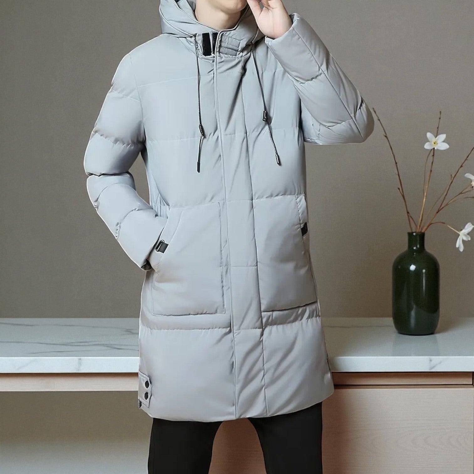 Frank – Long, Water-Resistant Winter Parka with Hood