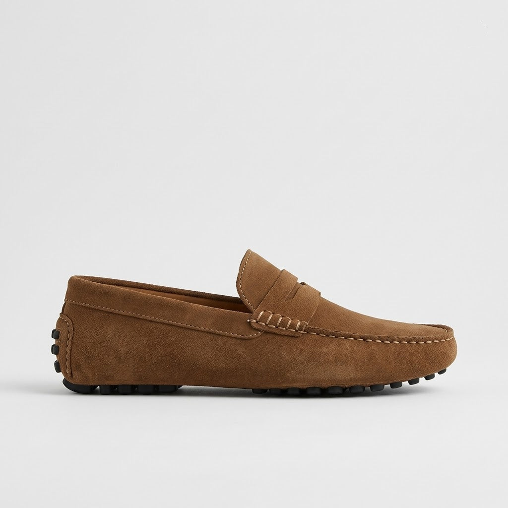 Italienische Wildleder-Fahrerloafers für Männer – Leicht & Stilvoll