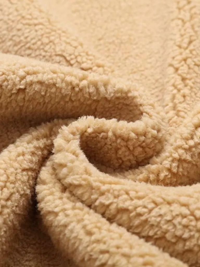 Vintage Fleece Bomber Jacket